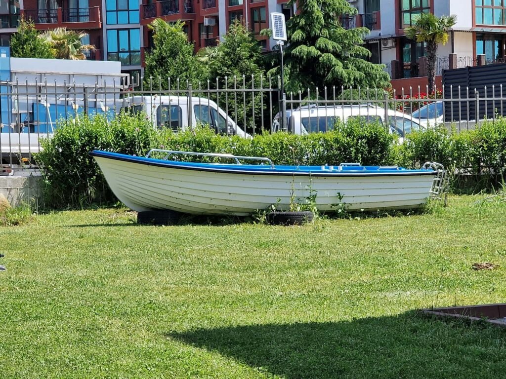 Quiet residential street near Ferano Beach Apartments, Nessebar